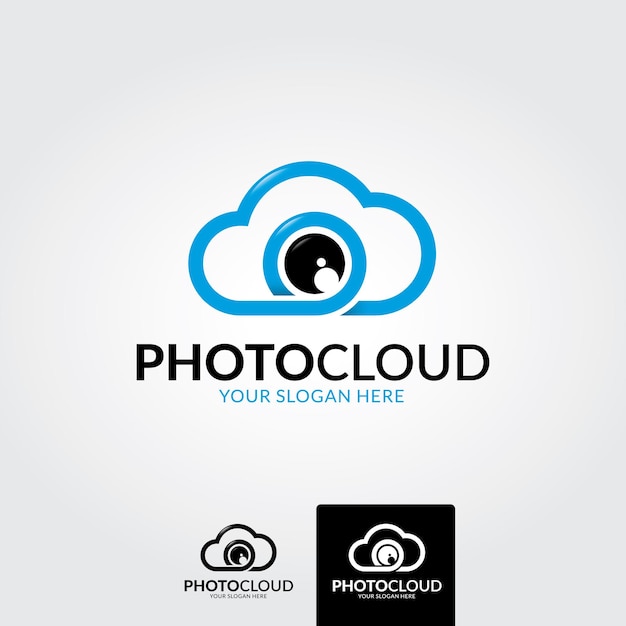 Ontwerpsjabloon voor Cloud Eye Camera-logo