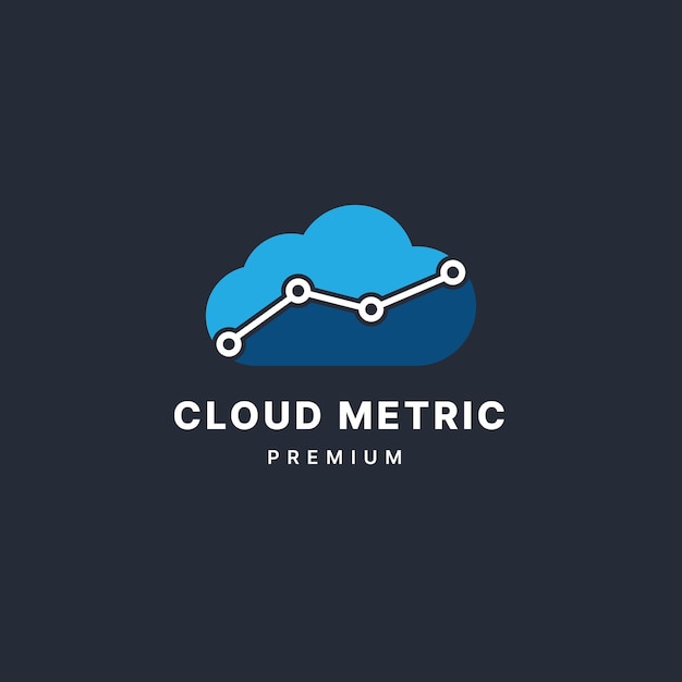 Ontwerpsjabloon voor cloud metrisch logo