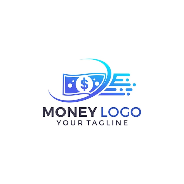 Vector ontwerpsjabloon voor creatief geld-logo