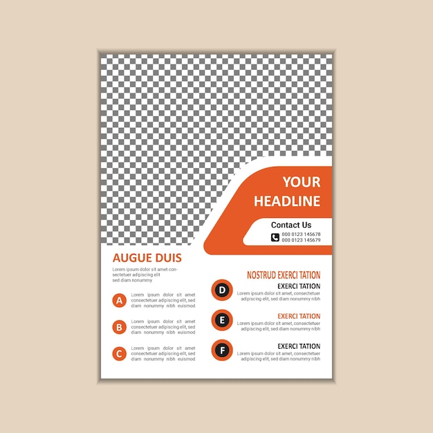 Vector ontwerpsjabloon voor creatieve zakelijke flyers