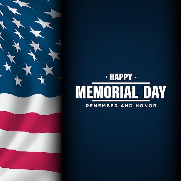 Ontwerpsjabloon voor de Memorial Day van de Verenigde Staten