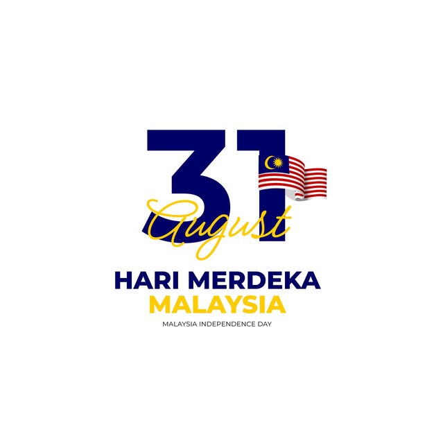 Ontwerpsjabloon voor de onafhankelijkheidsdag van Maleisië