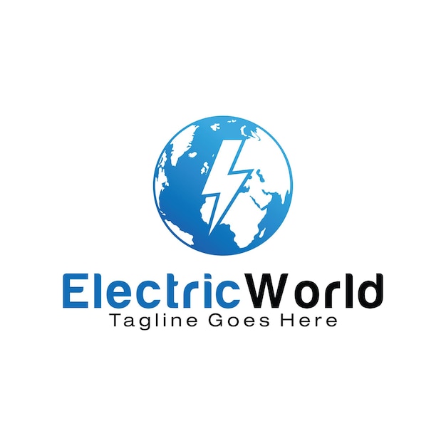 Ontwerpsjabloon voor Electric World-logo