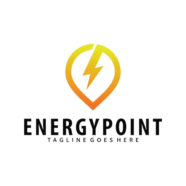 Ontwerpsjabloon voor energy point-logo