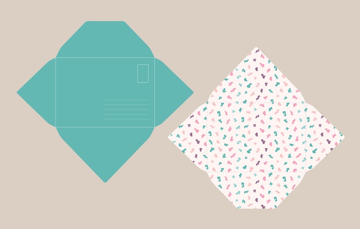 Vector ontwerpsjabloon voor envelopontwerp