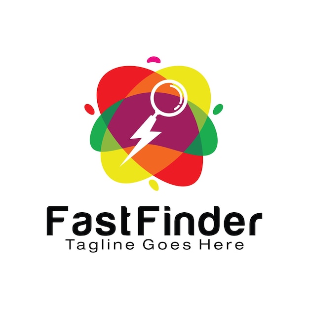 Ontwerpsjabloon voor Fast Finder-logo