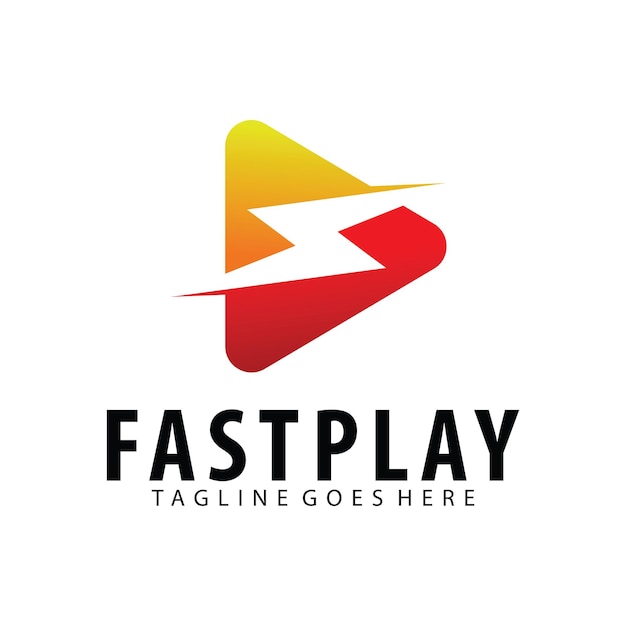 Ontwerpsjabloon voor Fast Play-logo