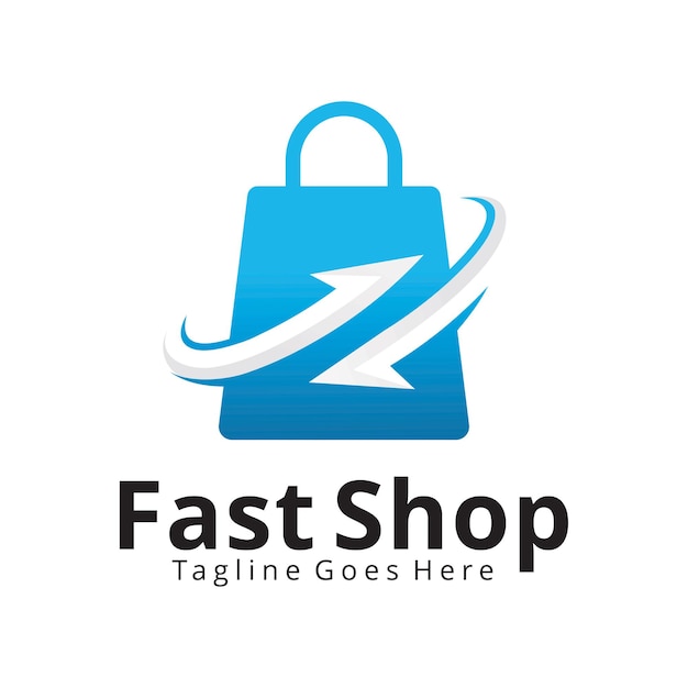 Ontwerpsjabloon voor Fast Shop-logo