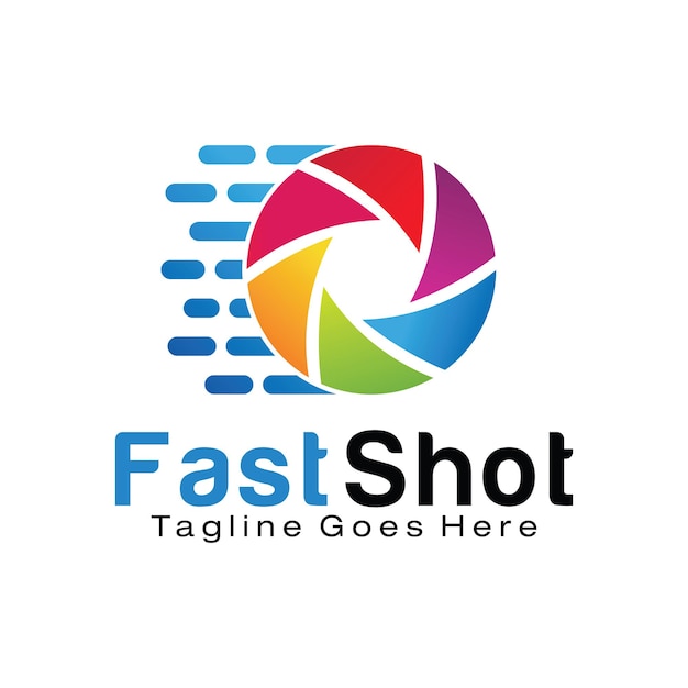 Ontwerpsjabloon voor fast shot-logo