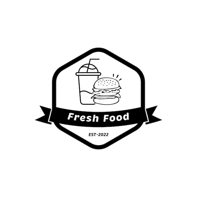 Ontwerpsjabloon voor fastfoodrestaurant-logo