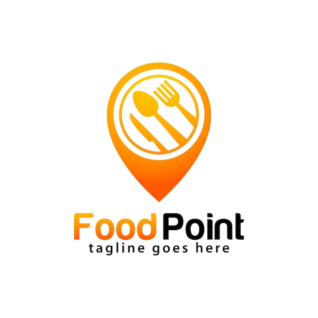 Ontwerpsjabloon voor Food Point-logo