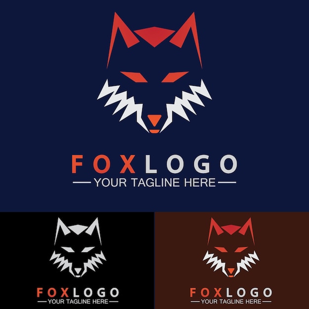 Ontwerpsjabloon voor Fox-logo Vectorillustratie