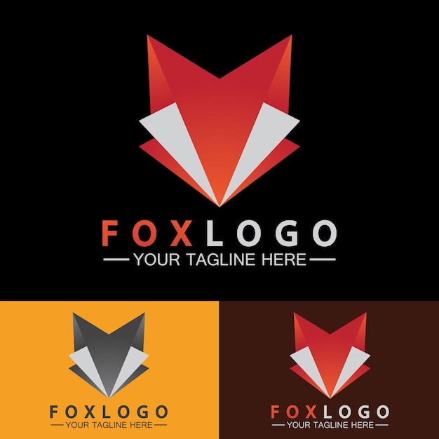 Ontwerpsjabloon voor Fox-logo Vectorillustratie