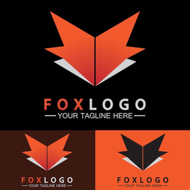 Ontwerpsjabloon voor fox-logo vectorillustratie