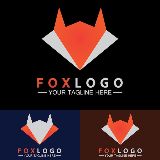 Ontwerpsjabloon voor Fox-logo Vectorillustratie