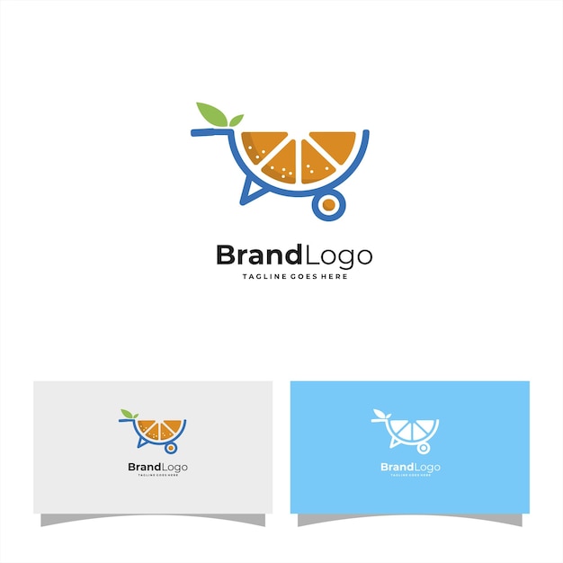 Vector ontwerpsjabloon voor fruitmarkt winkel logo