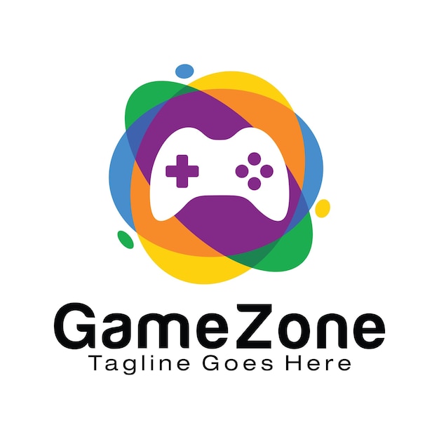 Ontwerpsjabloon voor game zone-logo