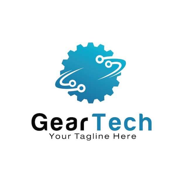 Ontwerpsjabloon voor gear technology-logo