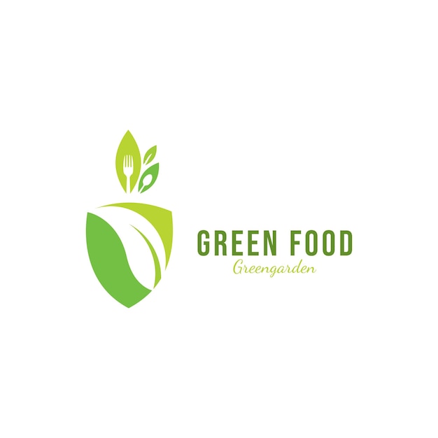 Ontwerpsjabloon voor gezond eten Logo