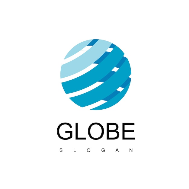 Ontwerpsjabloon voor globe-logo