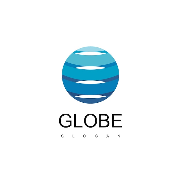 Ontwerpsjabloon voor globe-logo