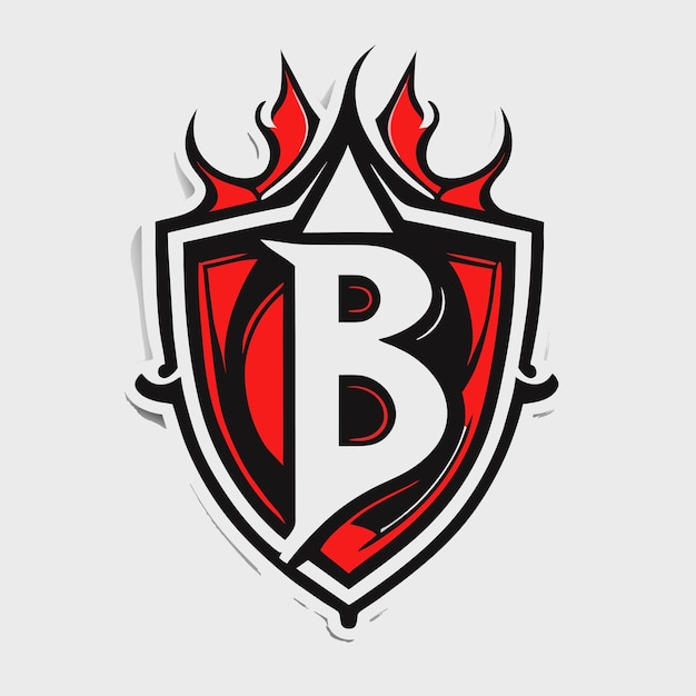 Ontwerpsjabloon voor het logo van de letter B