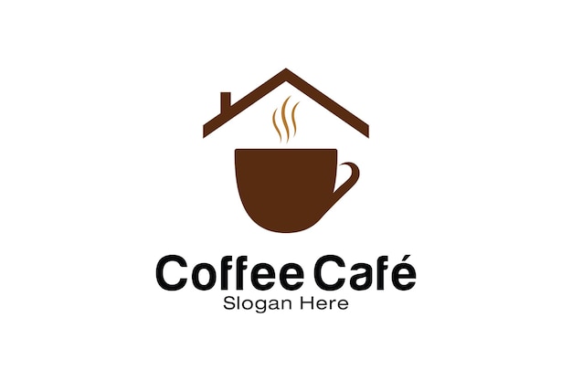 Ontwerpsjabloon voor koffiecafé-logo