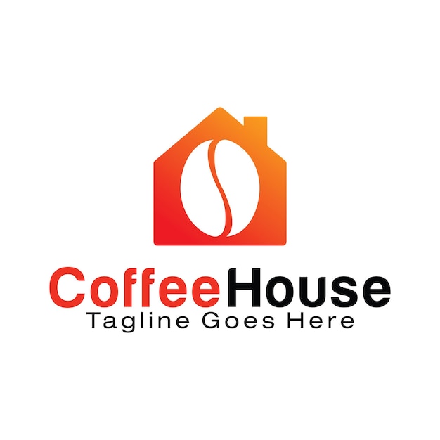 Ontwerpsjabloon voor koffiehuis-logo