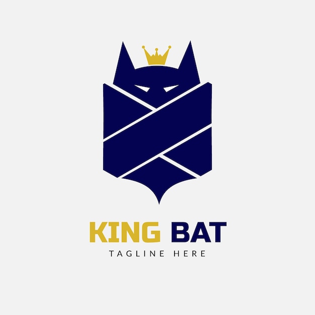 Ontwerpsjabloon voor koning vleermuis-logo