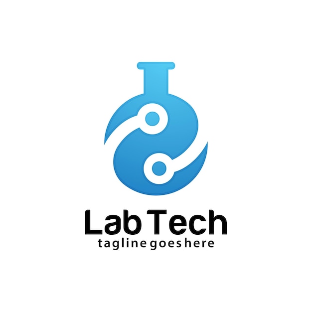 Ontwerpsjabloon voor Lab Tech-logo