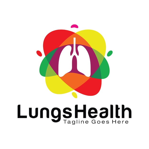 Ontwerpsjabloon voor longgezondheid-logo