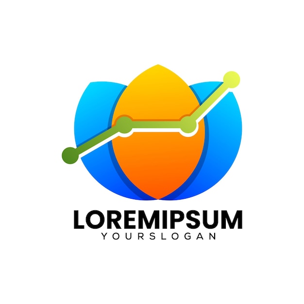 Ontwerpsjabloon voor lotus invest-verlooplogo