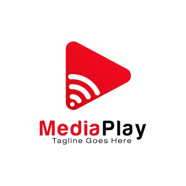 Ontwerpsjabloon voor media-logo afspelen