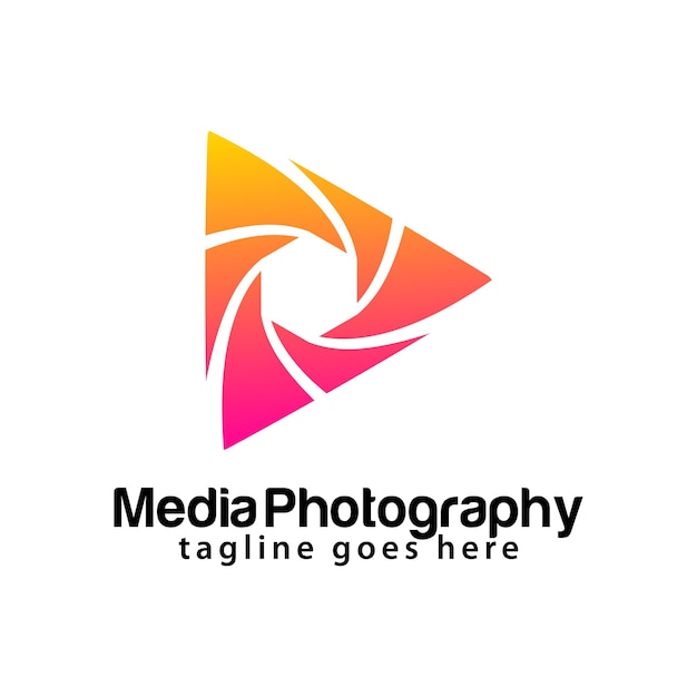 Ontwerpsjabloon voor mediafotografie-logo