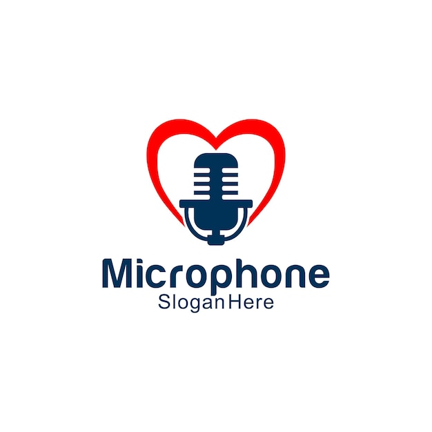 Ontwerpsjabloon voor microfoonlogo