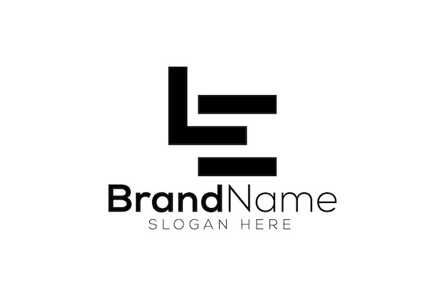 Ontwerpsjabloon voor minimalistisch LE-logo