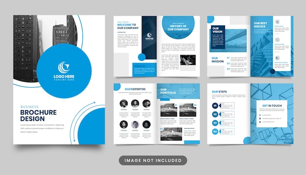 Ontwerpsjabloon voor moderne zakelijke bedrijfsbrochures of brochure