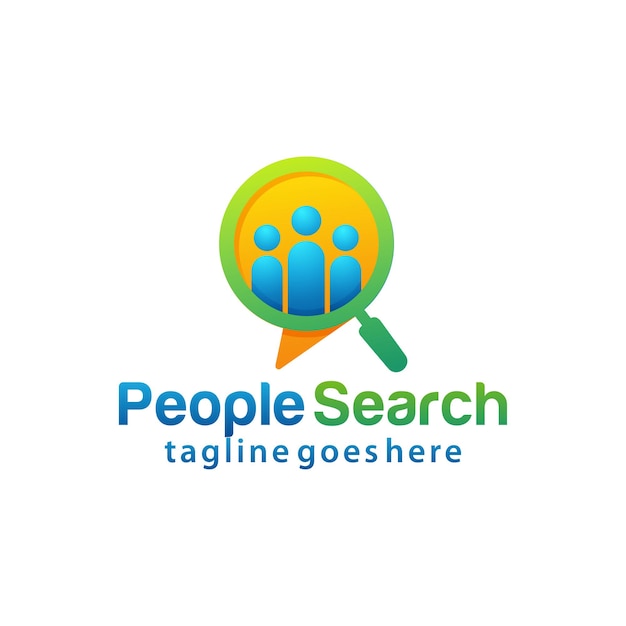 Ontwerpsjabloon voor people search-logo