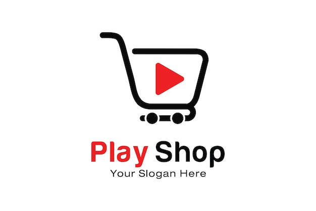 Ontwerpsjabloon voor Play Shop-logo