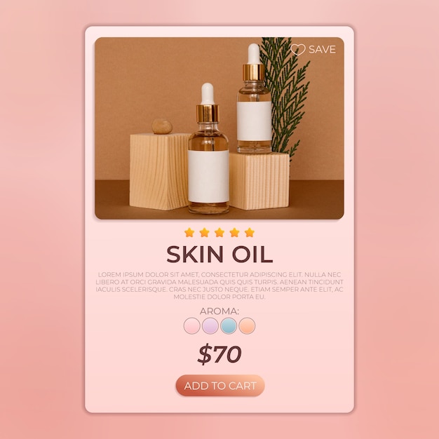 Ontwerpsjabloon voor productkaart