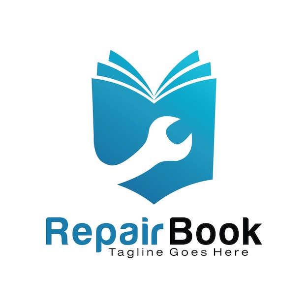 Ontwerpsjabloon voor reparatieboek-logo