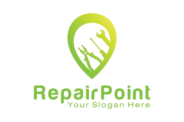 Ontwerpsjabloon voor reparatiepunt-logo