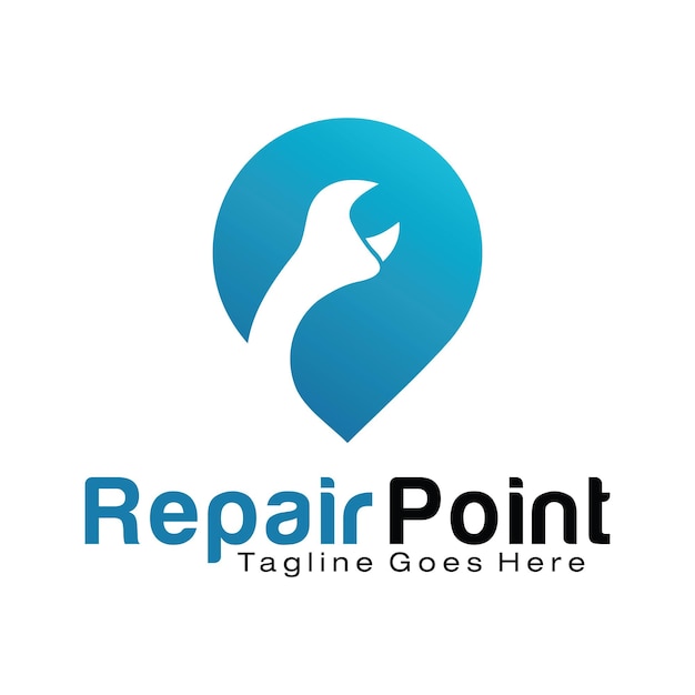 Ontwerpsjabloon voor reparatiepunt-logo