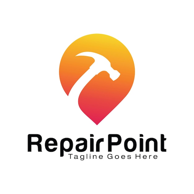 Ontwerpsjabloon voor reparatiepunt-logo