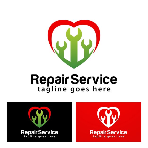 Ontwerpsjabloon voor reparatieservicelogo