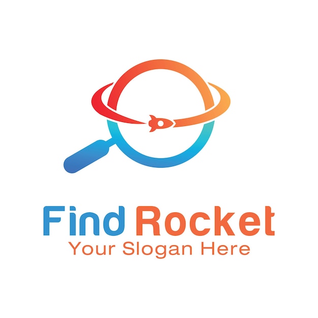 Ontwerpsjabloon voor Rocket-logo vinden