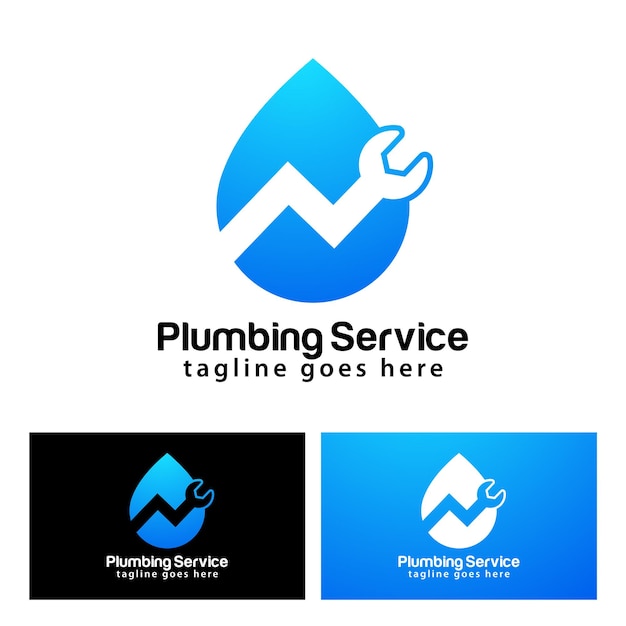 Ontwerpsjabloon voor sanitair service-logo