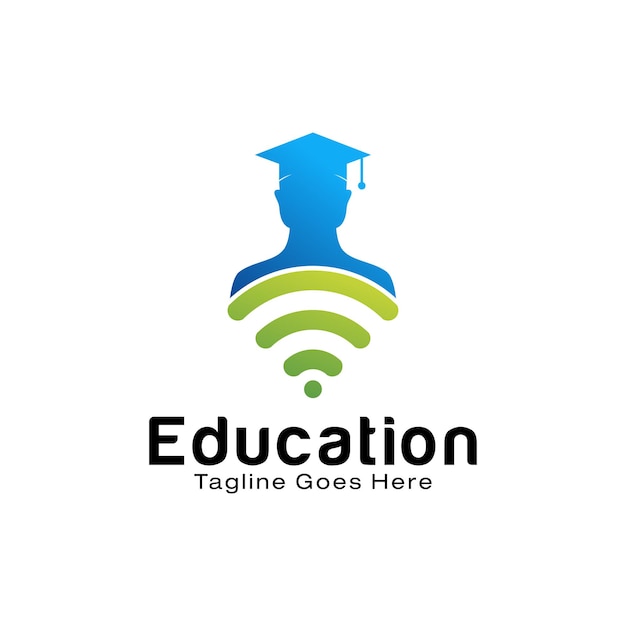 Ontwerpsjabloon voor smart education-logo