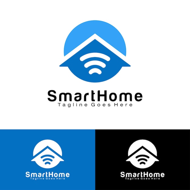 Ontwerpsjabloon voor smart home-logo