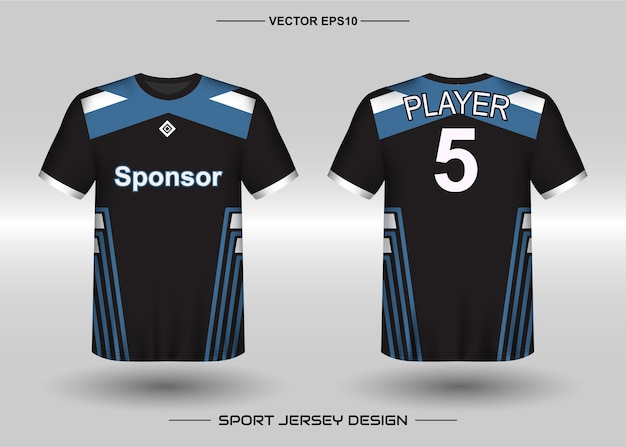 Ontwerpsjabloon voor sporttrui voor voetbalteam